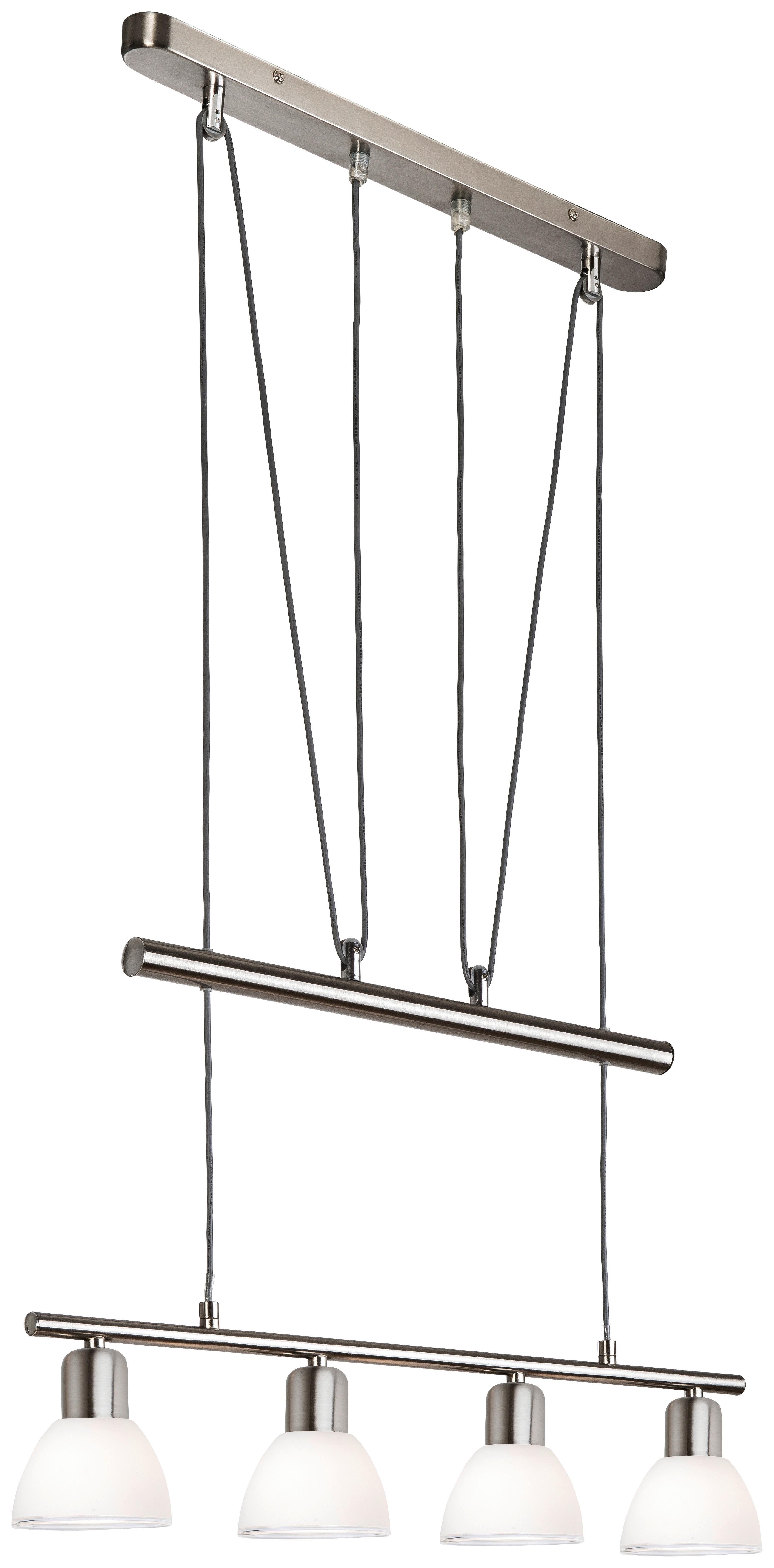 LAMPA WISZĄCA LED 308804016 MATTES *SBN* - biały, Design, metal/szkło (70/160cm) - Novel