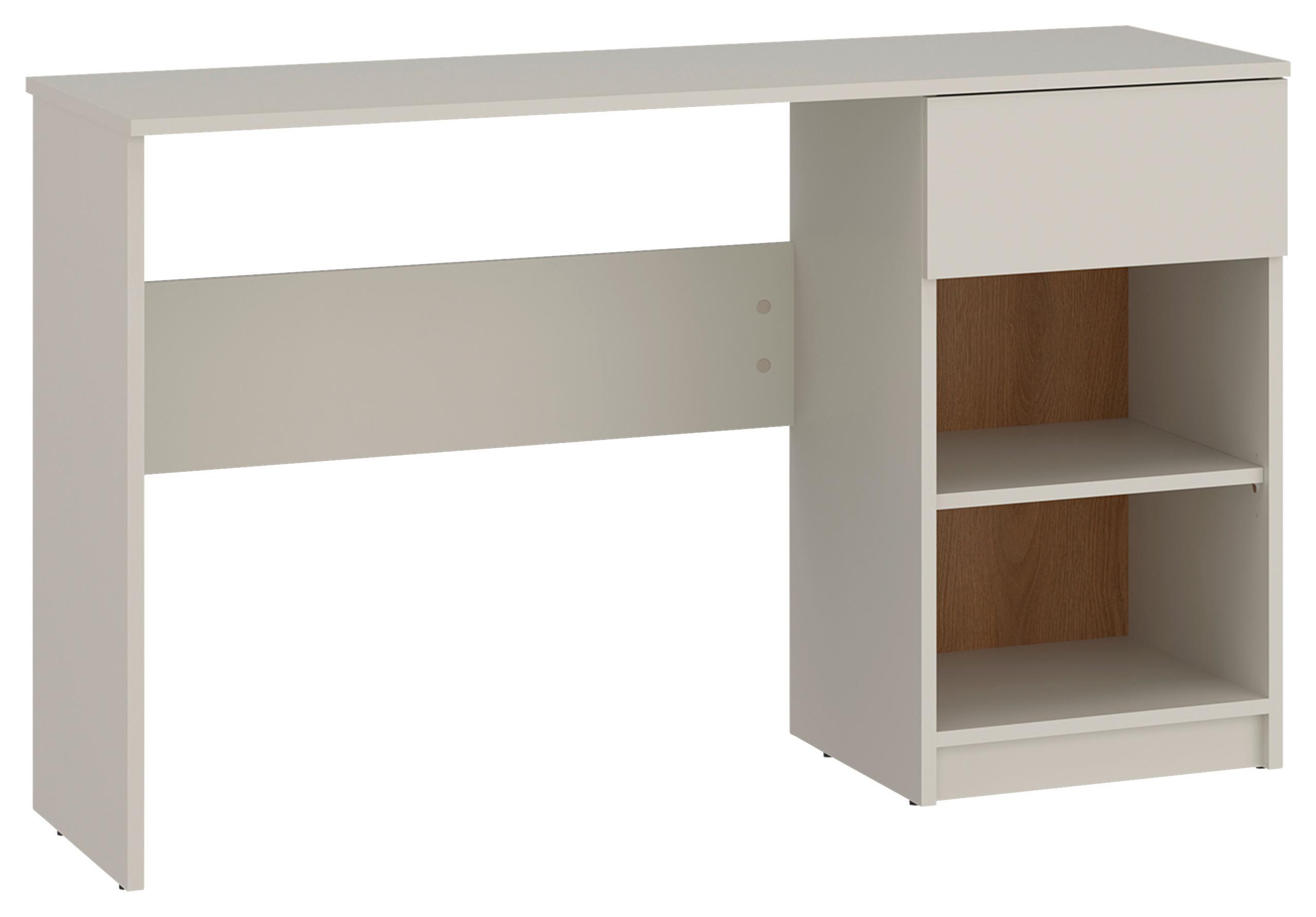 Pisalna Miza Fano, Barva Hrasta, Kašmir - kašmir/barve hrasta, Moderno, leseni material (120cm) - Modern Living