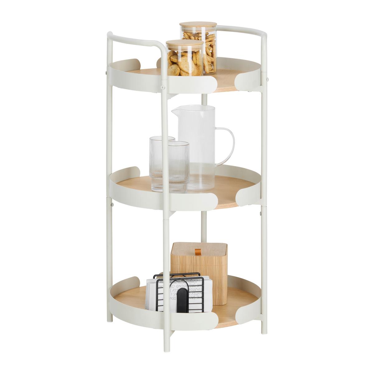 Bruce Kolica Za Serviranje - kašmir/boje hrasta, Moderno, drvni materijal/metal (44/80/44cm) - Modern Living