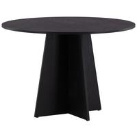 Esstissch Bootcut Ø ca. 110 cm Schwarz - Schwarz, Design, Holz (110/110/75cm) - Livetastic