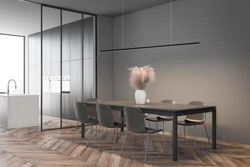 LAMPA WISZĄCA LED 16/2109.22 LOOPY - czarny, Design, metal (151/3/200cm) - Helestra