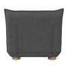 BÄDDFÅTÖLJ BELLA - mörkgrå/naturfärgad, Modern, metall/trä (85/76/84cm) - Bessagi Home