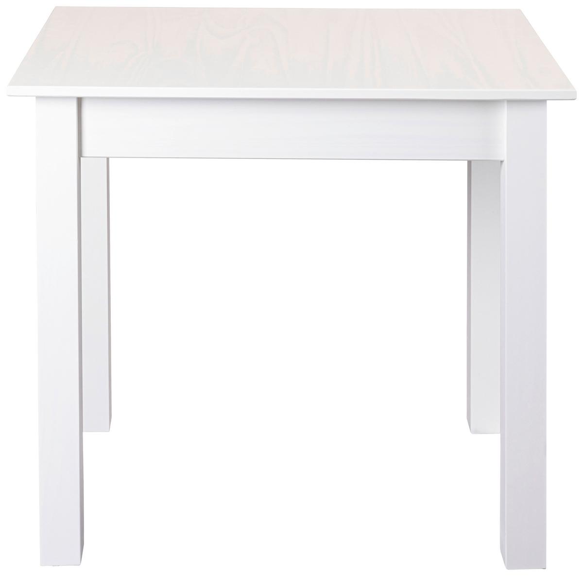 Esstisch Chilly Home ca. 60x76x80 cm Weiß - Weiß, KONVENTIONELL, Holz (60/76/80cm) - MID.YOU