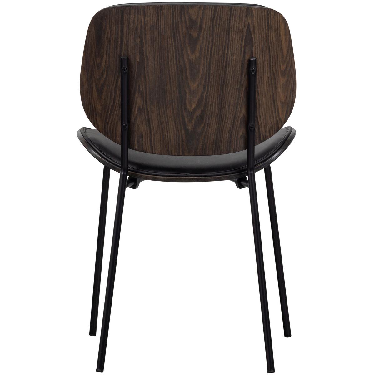 Stuhl-Set Close in Schwarz B: 49cm - Schwarz, MODERN, Holz/Textil (49/80/57cm) - Livetastic