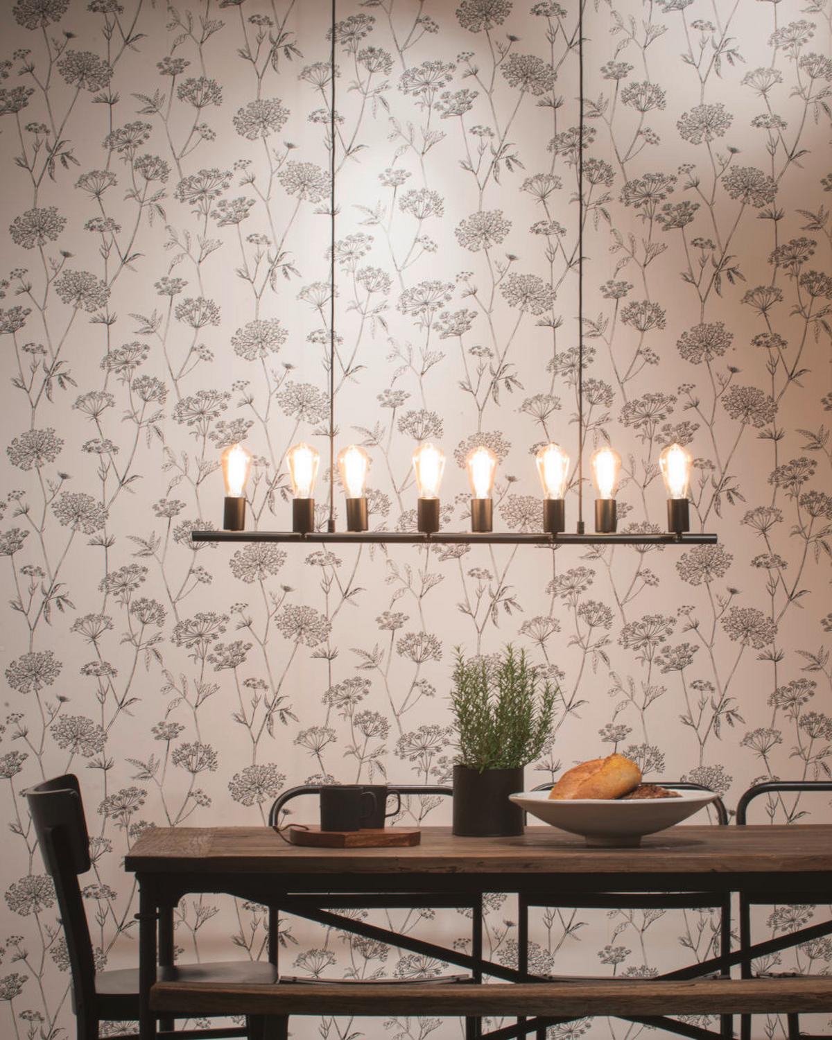 Függőlámpa Miami/h8/b - fekete, Design, fém (105/28/28-175cm) - It's about Romi