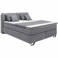 Boxspringbett in Hellgrau ca. 160x200cm - Alufarben, KONVENTIONELL, Karton/Naturmaterialien (160/200cm) - Modern Living Boxspringbett in Hellgrau ca. 160x200cm - Alufarben, KONVENTIONELL, Karton/Naturmaterialien (160/200cm) - Modern Living
