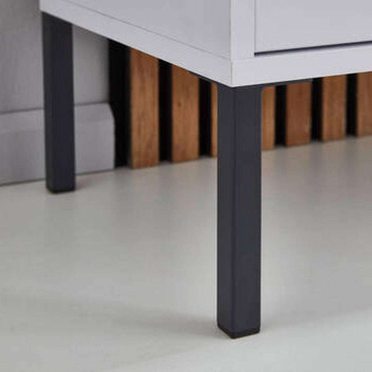 Sideboard Mailand Set 2 Anthrazit/Eiche - Anthrazit/Eiche Artisan, MODERN, Holzwerkstoff/Metall (158/86/33cm) - MID.YOU
