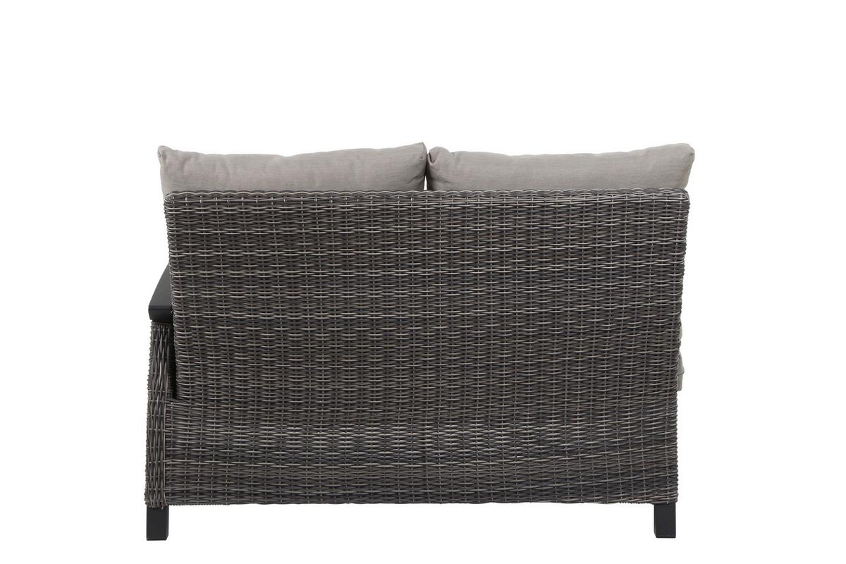 Loungegarnitur Corido Grau - Grau, Basics, Keramik/Kunststoff (302/88/219cm) - Siena Garden