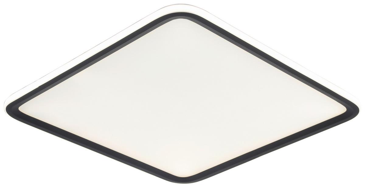 LAMPA SUFITOWA LED MIYU - czarny/biały, Modern, tworzywo sztuczne/metal (45/45/5,5cm) - Bessagi Home