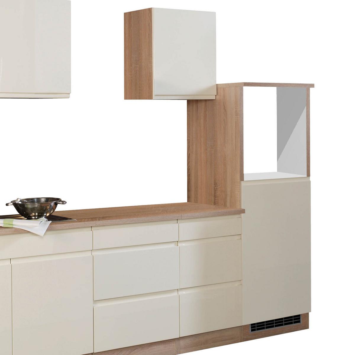 Küchenleerblock "Cardiff" Creme/Eiche - Creme/Sonoma Eiche, Basics, Holzwerkstoff (270cm) - Held