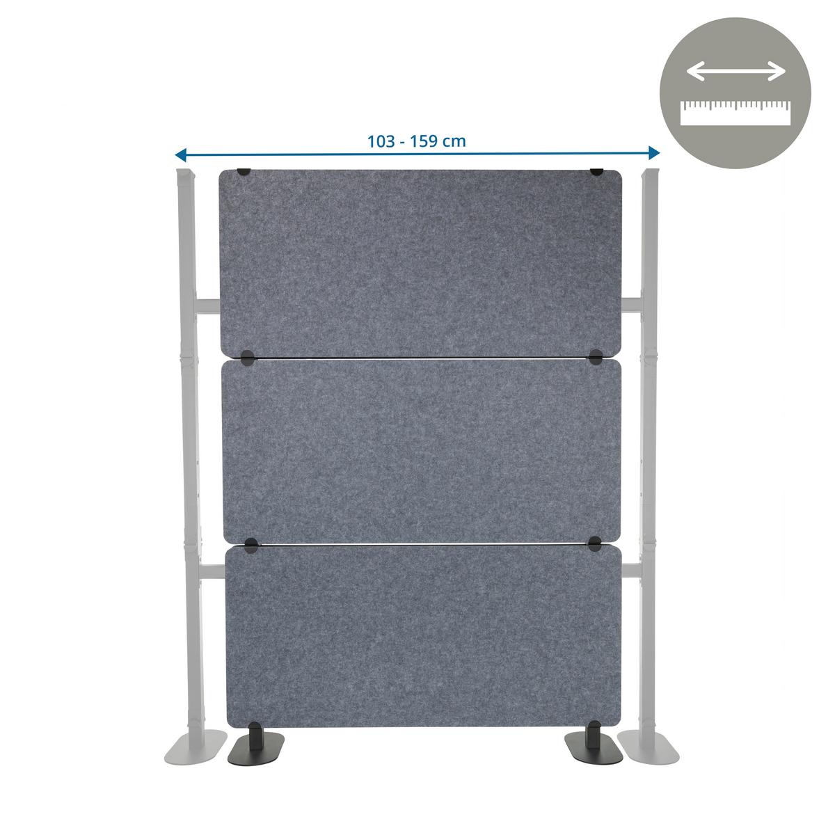 Pregradna Stena Flexmiut Extend, Siva - siva, Basics, tekstil (120/175/30cm) - MID.YOU