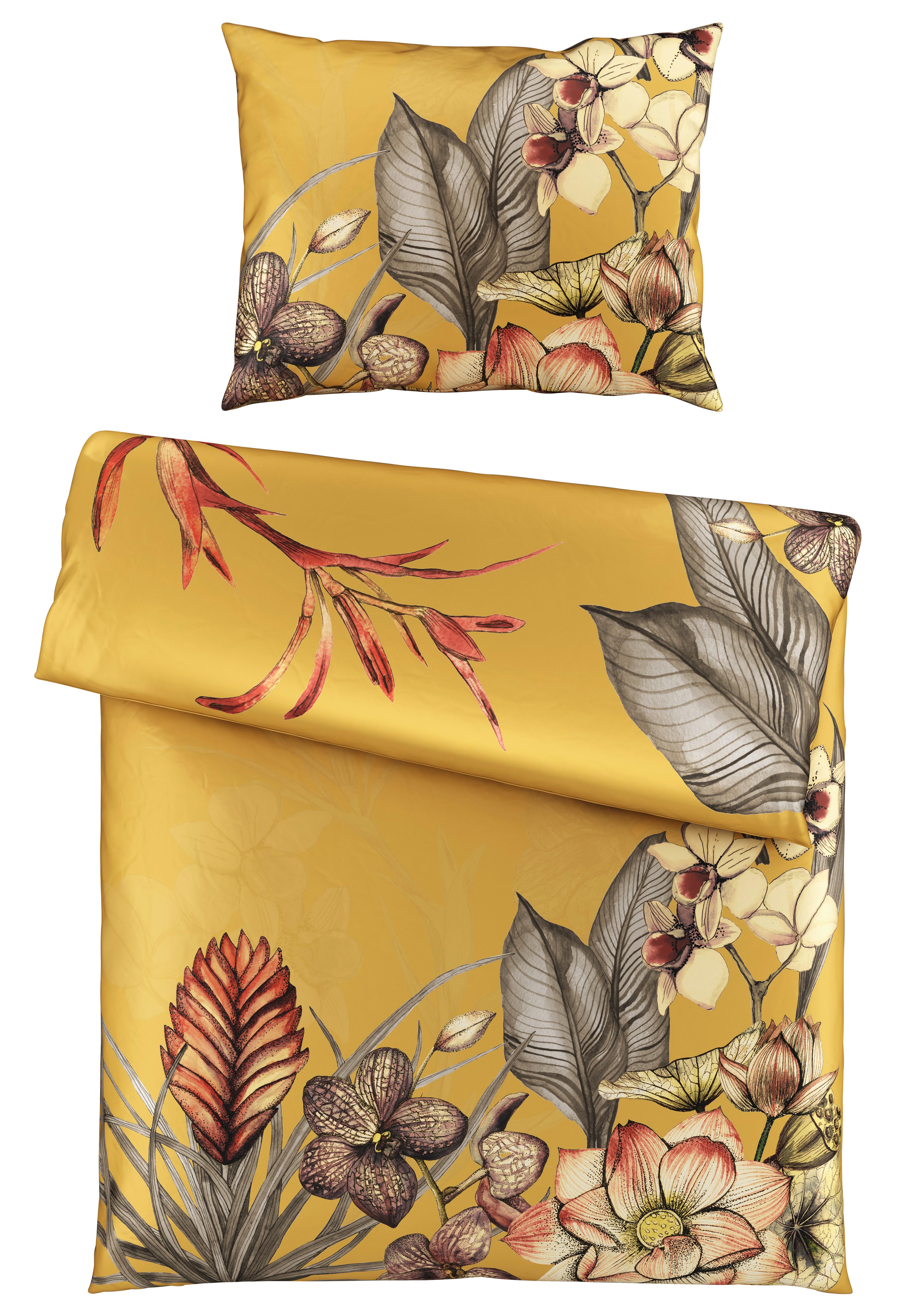 Ágyneműhuzat-garnitúra Cartaxo - sárga, Lifestyle, textil (140/200cm) - Modern Living