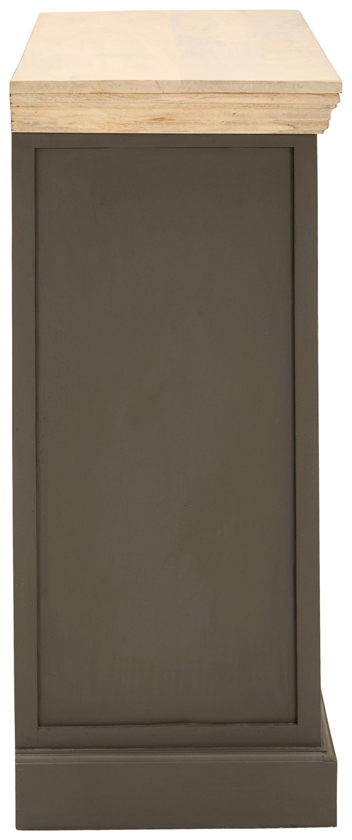 KOMODA KONSOLE - kolor naturalny/szary, Natur, drewno (80/90/40cm) - Livetastic