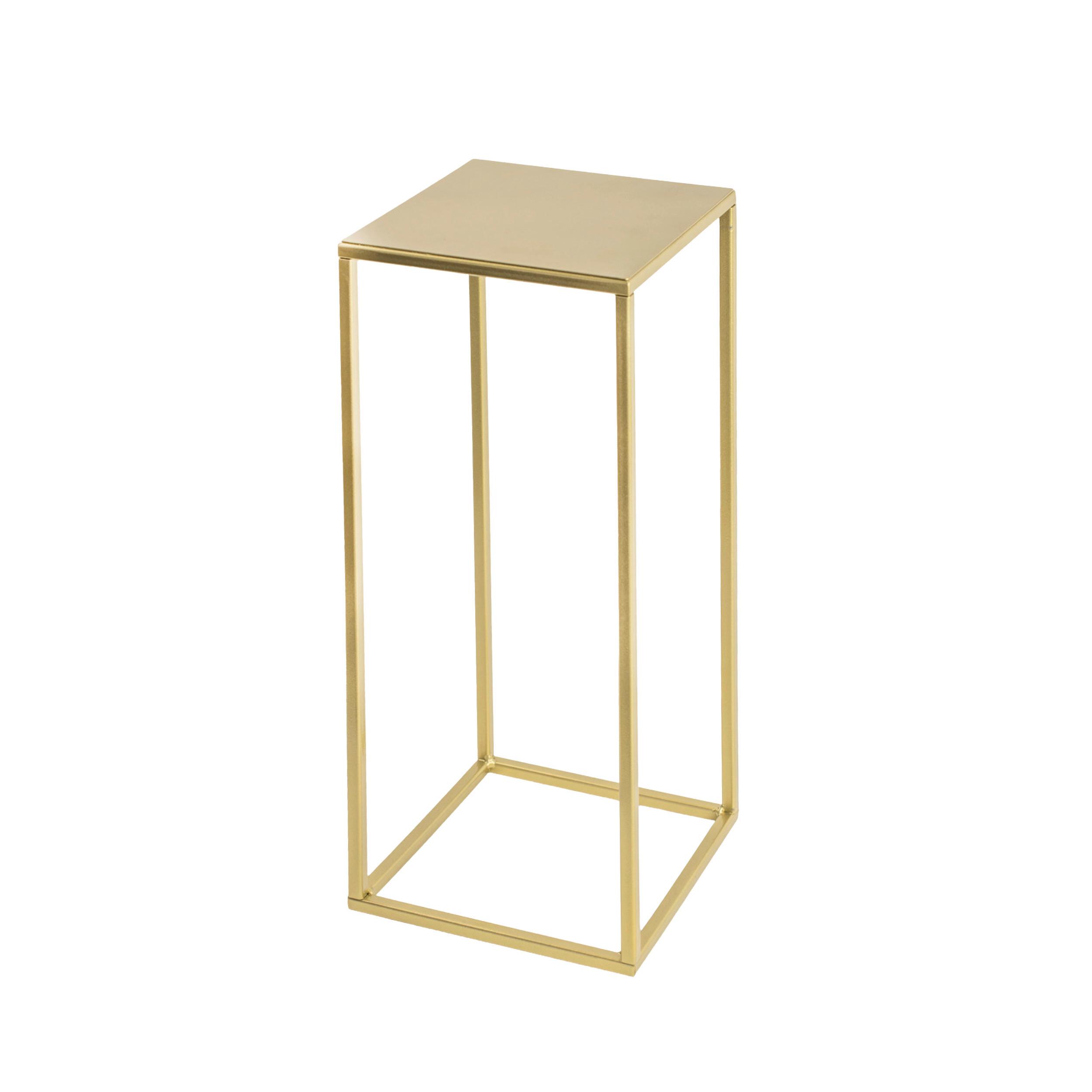 Blumenständer Goldfarben - Goldfarben, Basics, Metall (19/47/19cm)
