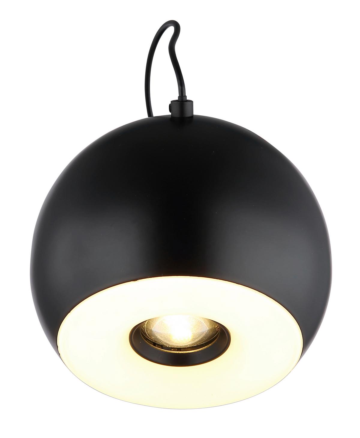 Led Zidna Svjetiljka 15771w Donovan - bijela/crni krom, Design, metal/plastika (12/21,5cm) - Globo