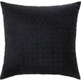 Zierkissen Stefanie, ca. 45x45cm - Schwarz, MODERN, Textil (45/45cm) - PREMIUM LIVING