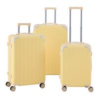 Reisekofferset Madeira Gelb, 3-teilig - Gelb, KONVENTIONELL, Kunststoff/Textil - Mömax