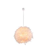 Hängeleuchte Katunga max. 40 Watt - Weiß, Basics, Kunststoff/Textil (45/120cm) - Globo