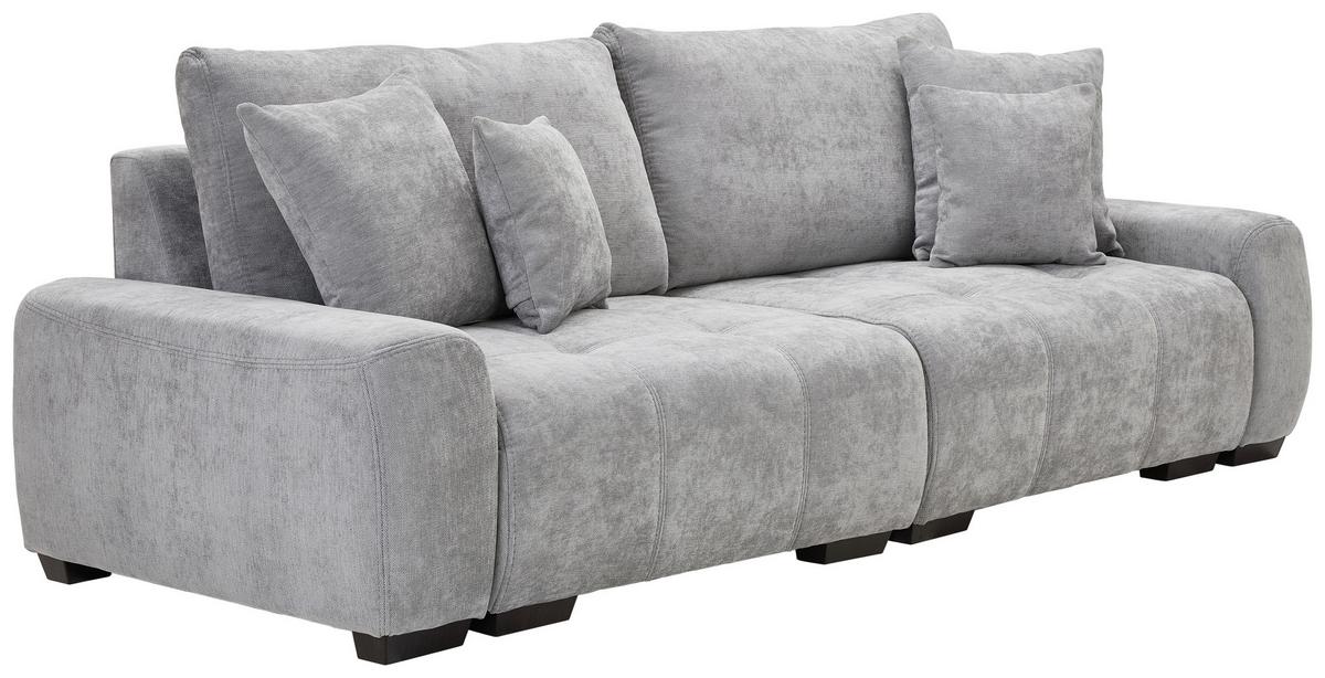 Mega Sofa Toledo - tamno smeđa/svijetlo siva, Konvencionalno, tekstil/plastika (250/100/90cm) - Best Price