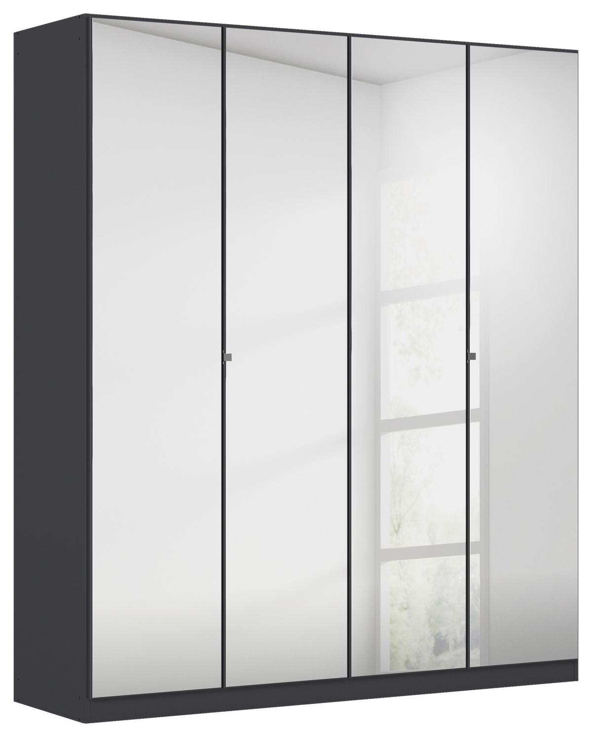 DULAP REFLECT - argintiu/gri, Modern, material pe bază de lemn (181/210/54cm)