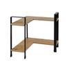 KÖKSHYLLA RITA - CORNER - svart/naturfärgad, Modern, metall/naturmaterial (30/33/30cm) - Mömax