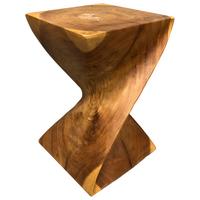 Suport de flori tip coloană SUAR SQUARE - culoare natur, Lifestyle, lemn (30/45/30cm) - Zandiara