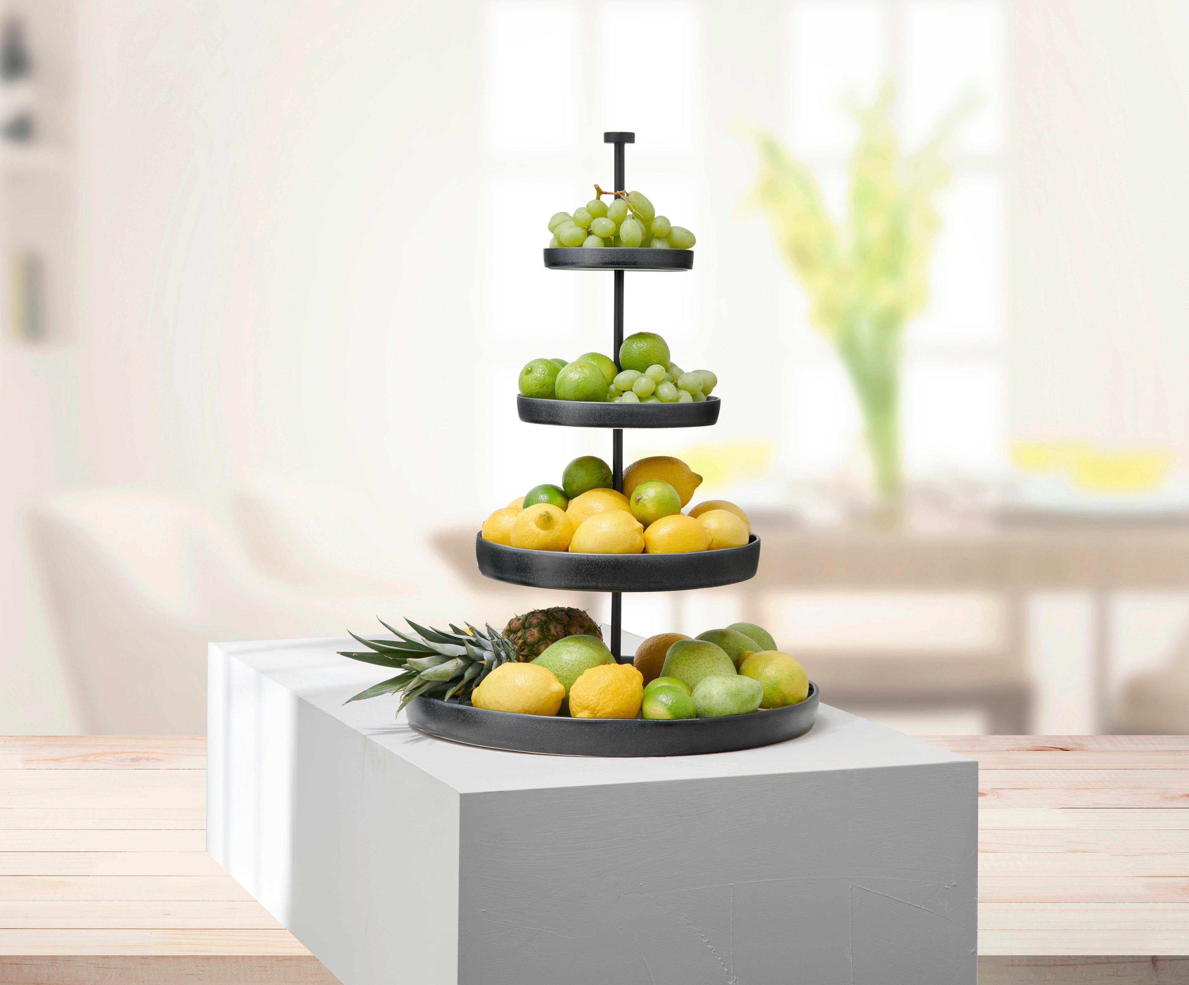 ETAŻERKA 92153174 - czarny, Design, metal (61cm) - ASA