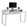 GAMINGTISCH CHECK -EXKLUSIV- - Weiß, MODERN, Holzwerkstoff/Metall (140/85/60cm) - Mömax