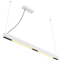 LED-Hängeleuchte Hodari max. 34 Watt - Weiß, Design, Glas/Kunststoff (119/7/120cm) - Globo