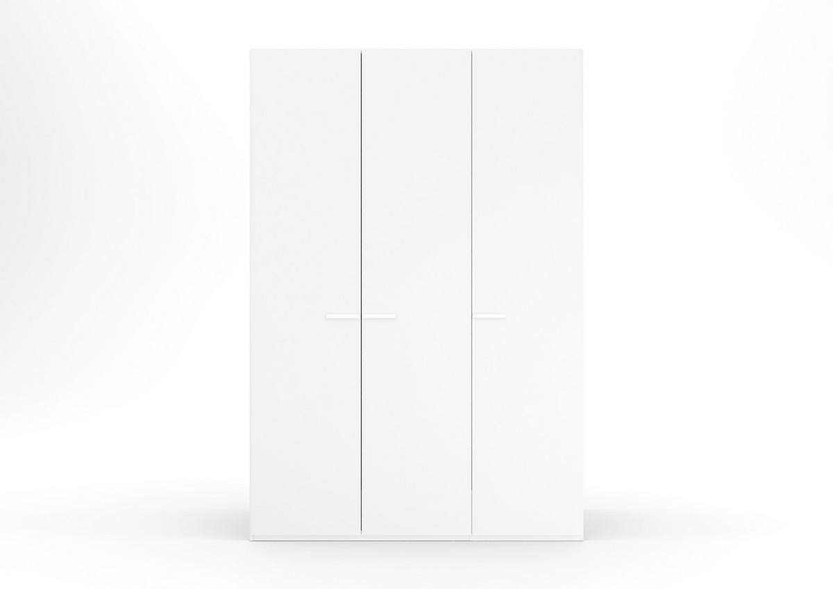 Omara S Klasičnimi Vrati Skat Classic, Bela - bela, Trend, kovina/leseni material (151/223/60cm) - Novel