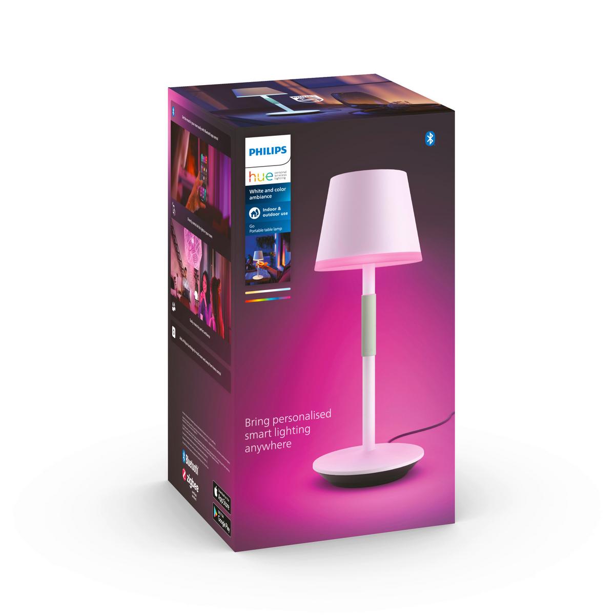 LAMPA STOŁOWA Z AKUMULATOREM 40457100 HUE PHILIPS - biały, Design, metal (14,2/35cm) - Philips HUE