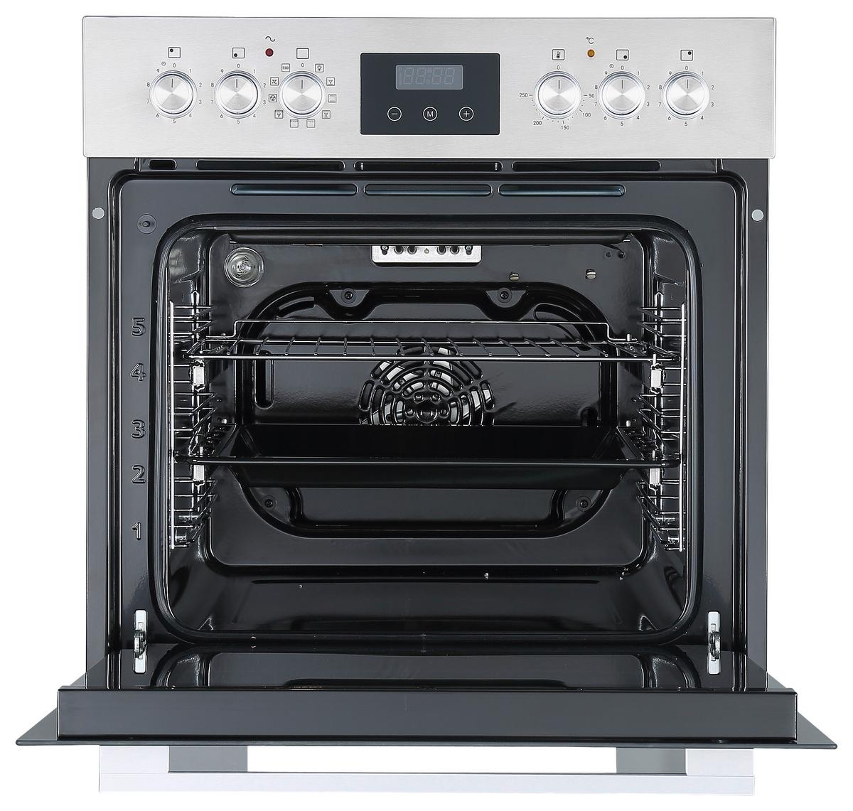 Set S Štedilnikom Jamie - barve nerjavečega jekla/črna, Trend, kovina/umetna masa (59,5/59,5/57,5cm) - Respekta