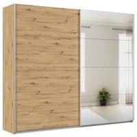 DULAP USI CULISANTE FELDKIRCH - argintiu/stejar Artisan, Modern, material pe bază de lemn (271/229/62cm)