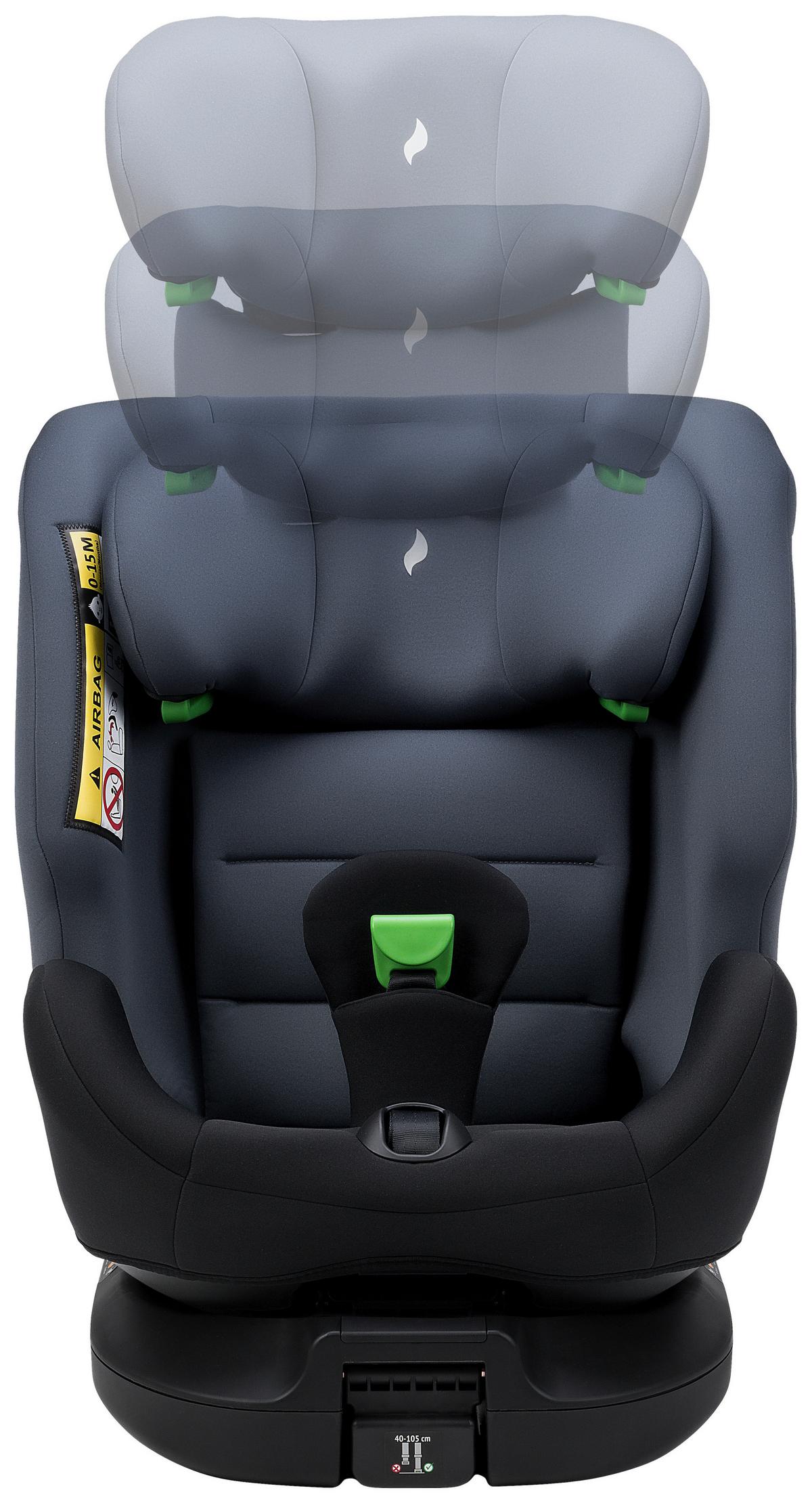 FOTELIK SAMOCHODOWY OBROTOWY UK108-337-194 FOUR360 SL NERO - czarny, Konventionell, tworzywo sztuczne (43/58/52cm)