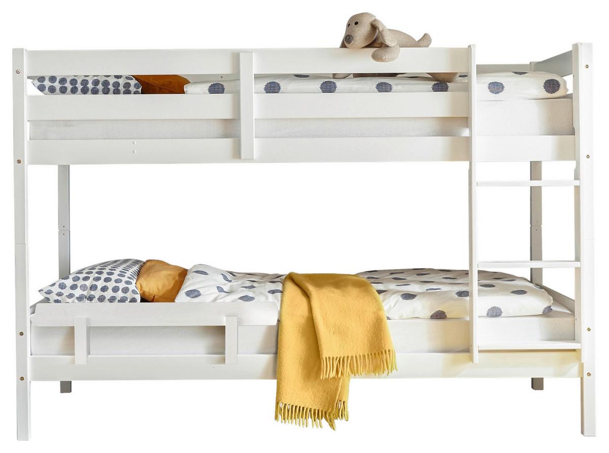 Pograd Casper - bela, Konvencionalno, leseni material/les (90/200cm)