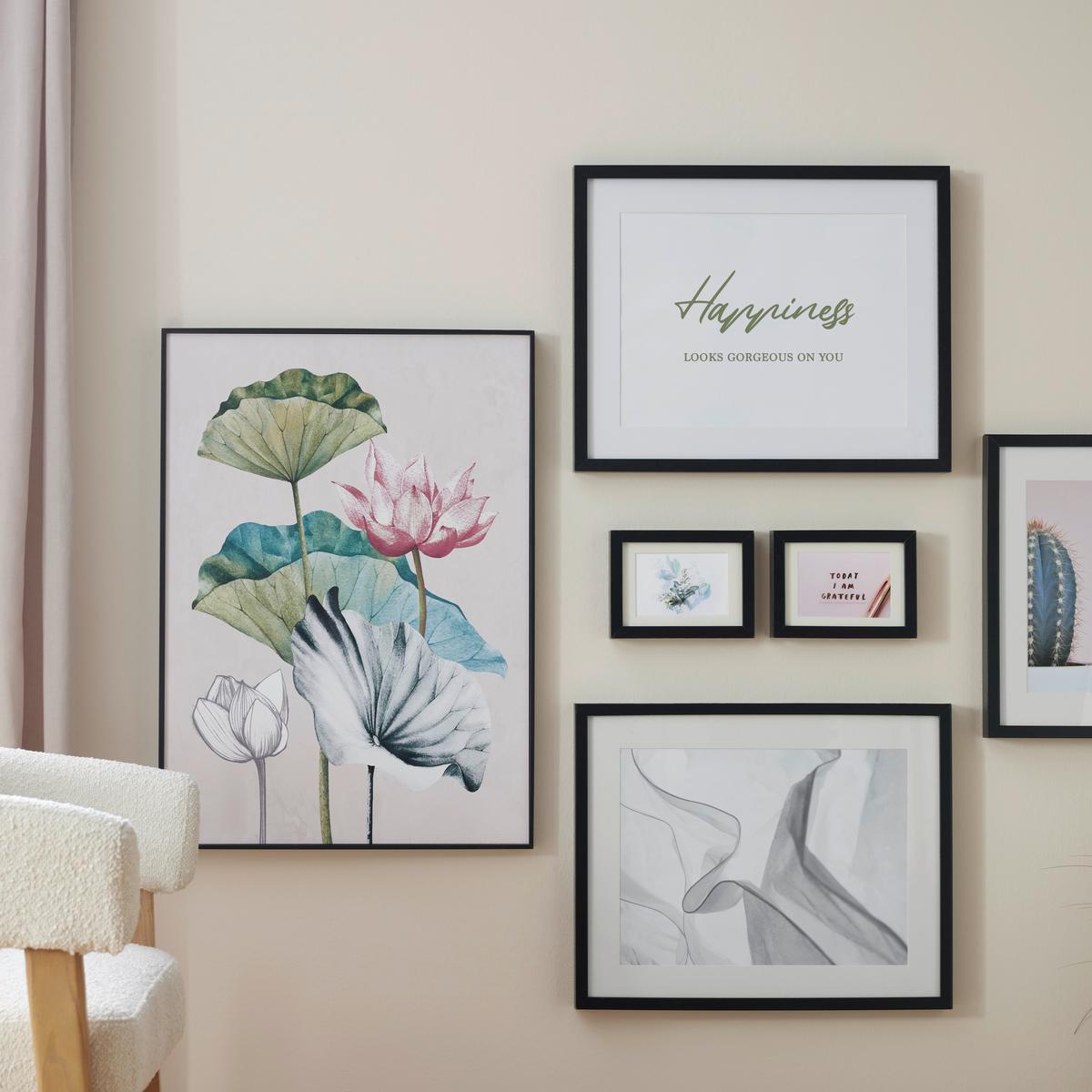 Okvir Za Slike Gitta - črna, Moderno, steklo/leseni material (30/40/3,6cm) - Modern Living