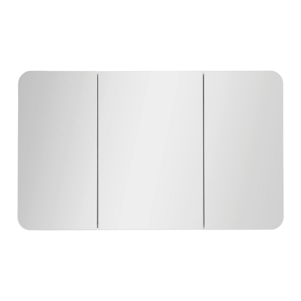 Spiegelschrank Elias Weiß - Weiß, MODERN, Glas/Holzwerkstoff (100/60/18cm) - Mömax