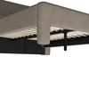 STOPPAD SÄNG VALION - taupe/ekfärgad, Modern, metall/trä (160/200cm) - Bessagi Home