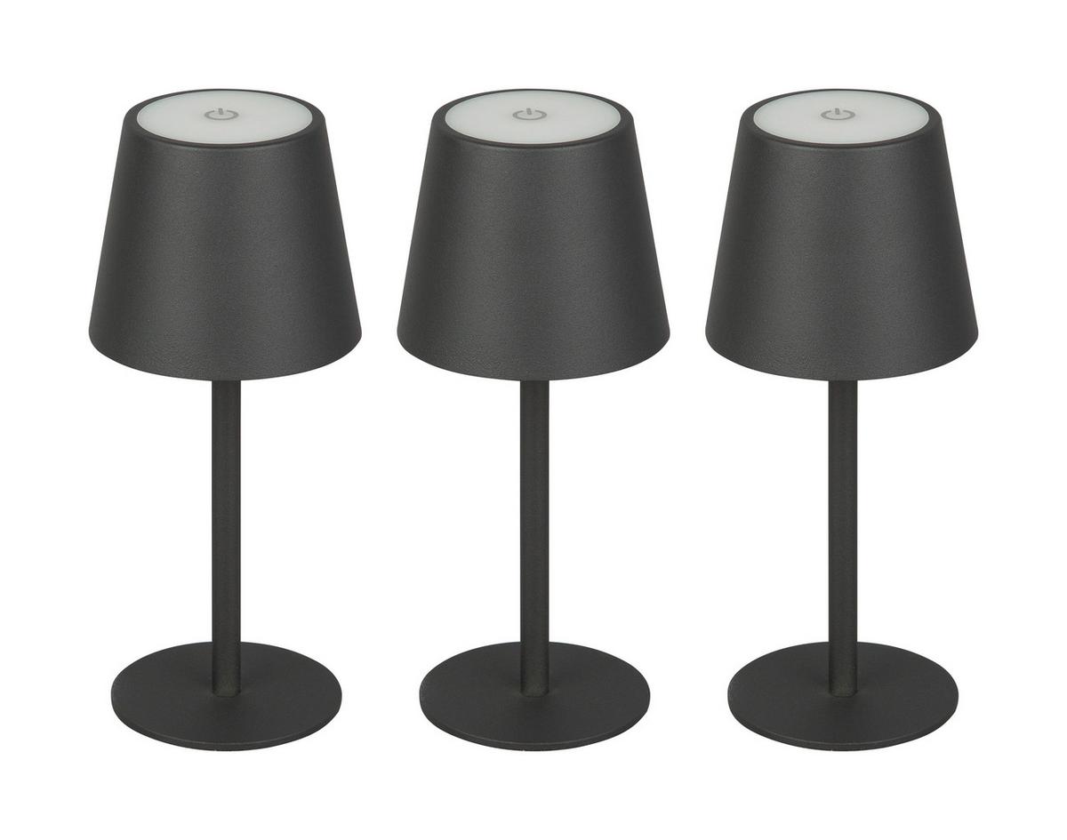 LAMPA STOŁOWA Z AKUMULATOREM JUBIDUBILÄUM - czarny, Basics, tworzywo sztuczne/metal (8,6/20,3cm) - Novel