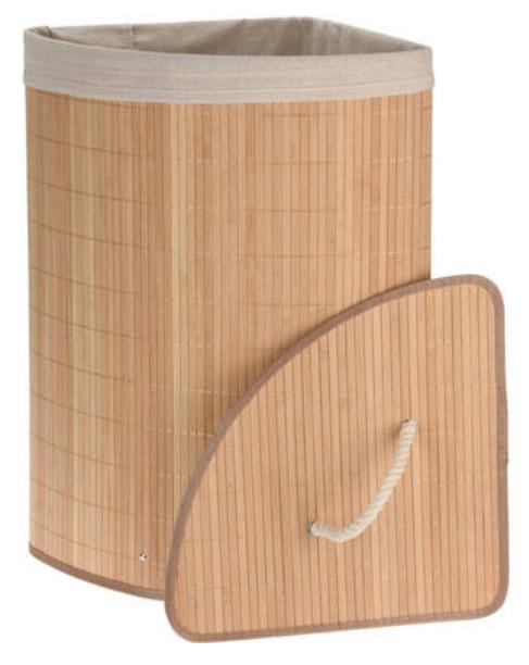 Wäschekorb Javier in Braun - Braun, Holz (35/35/60cm)