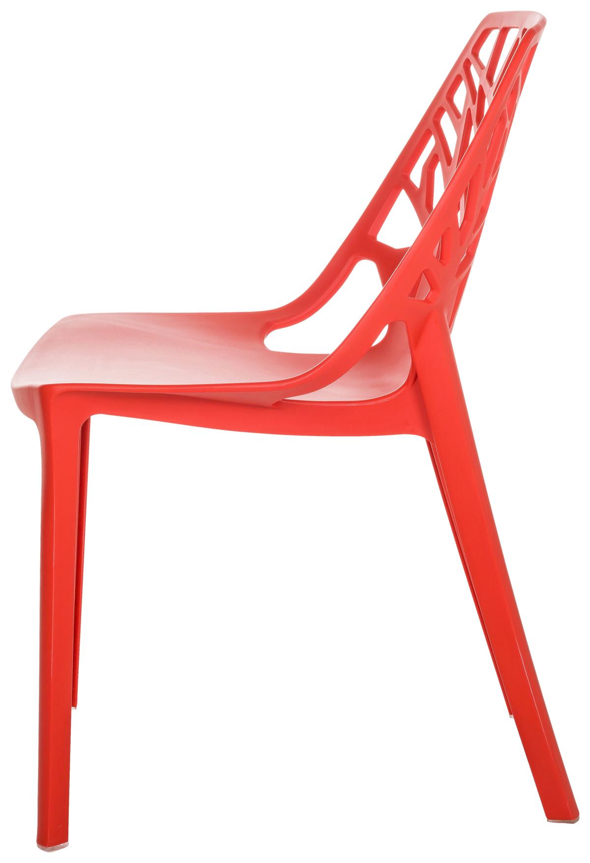 Stol Artifo Tri, Rdeča - rdeča, Basics, umetna masa (47/80/56cm) - MID.YOU