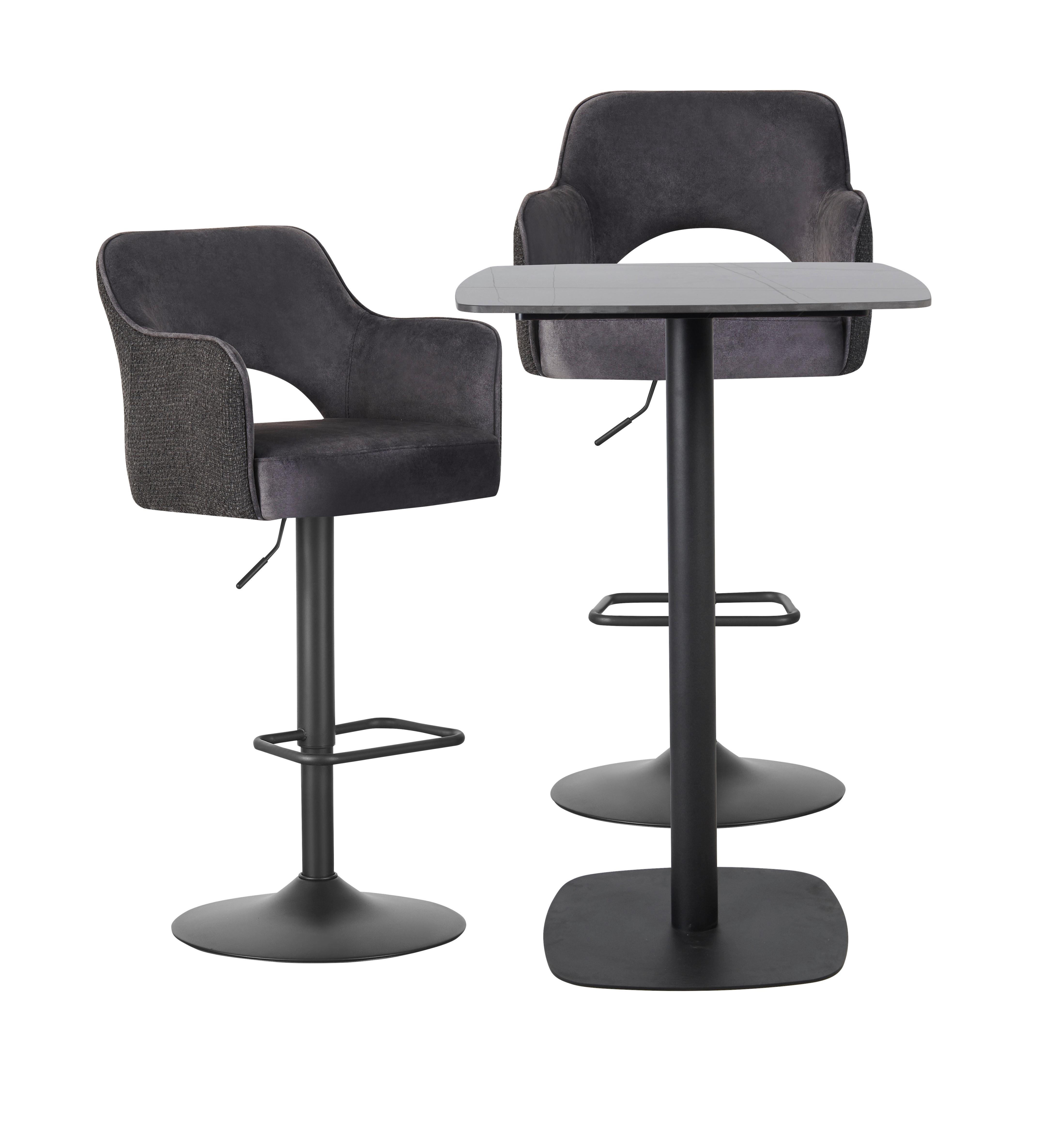 BARBORD LEO - svart, Modern, metall/keramik (70/105/70cm) - Mömax