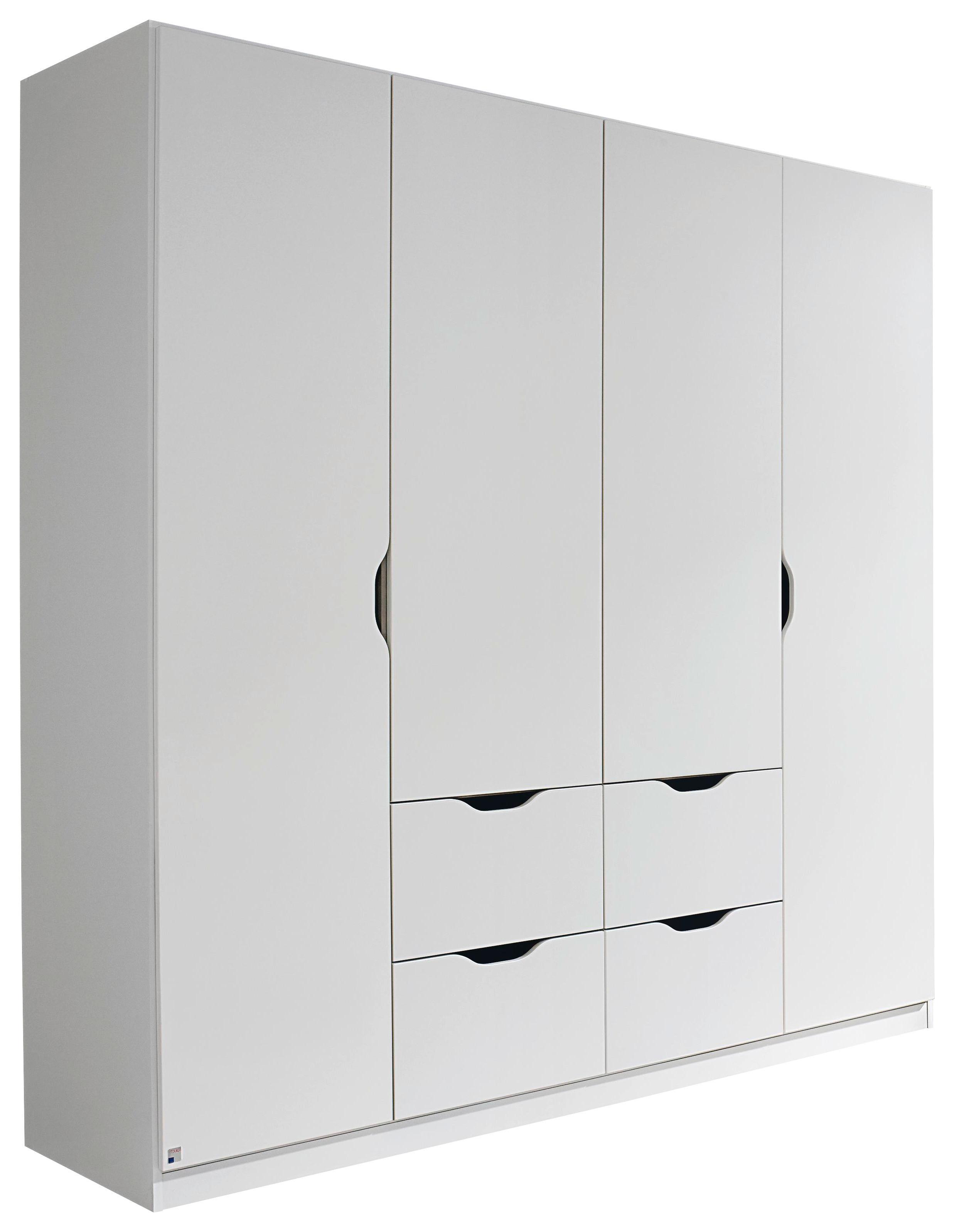 Omara Za Oblačila Arnstein, Bela - bela, Konvencionalno, leseni material (181/197/54cm) - home24