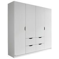 Omara Za Oblačila Arnstein, Bela - bela, Konvencionalno, leseni material (181/197/54cm) - home24