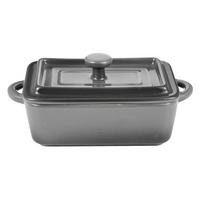 Auflaufformenset Elisa Grau - Grau, Konventionell, Keramik (16.6/9.5/7cm) - Modern Living