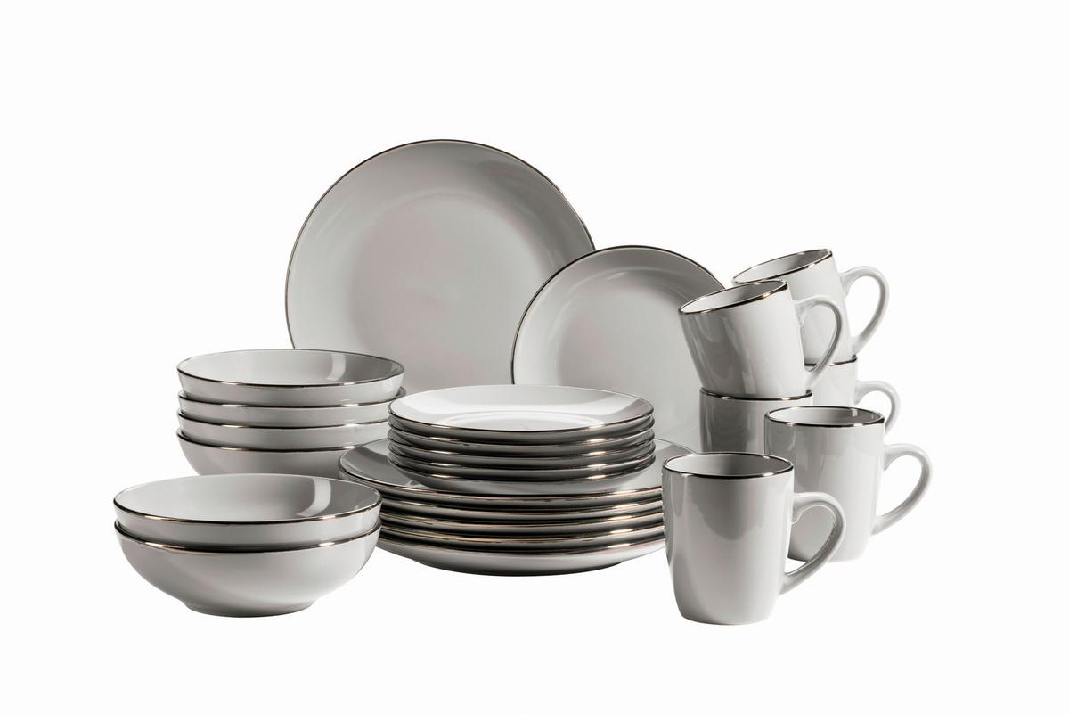 KOMBISERVICE 931628 POSTSICHER GRAU - Grau, Basics, Keramik (43/32,5/32cm) - Mäser