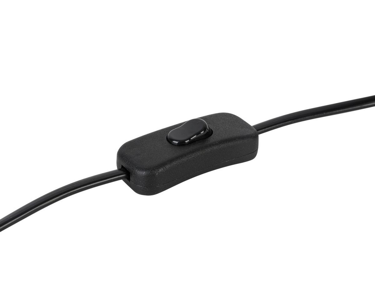 Veioză Table - culoare lemn stejar/negru, Modern, plastic/lemn (45/54cm) - Mömax