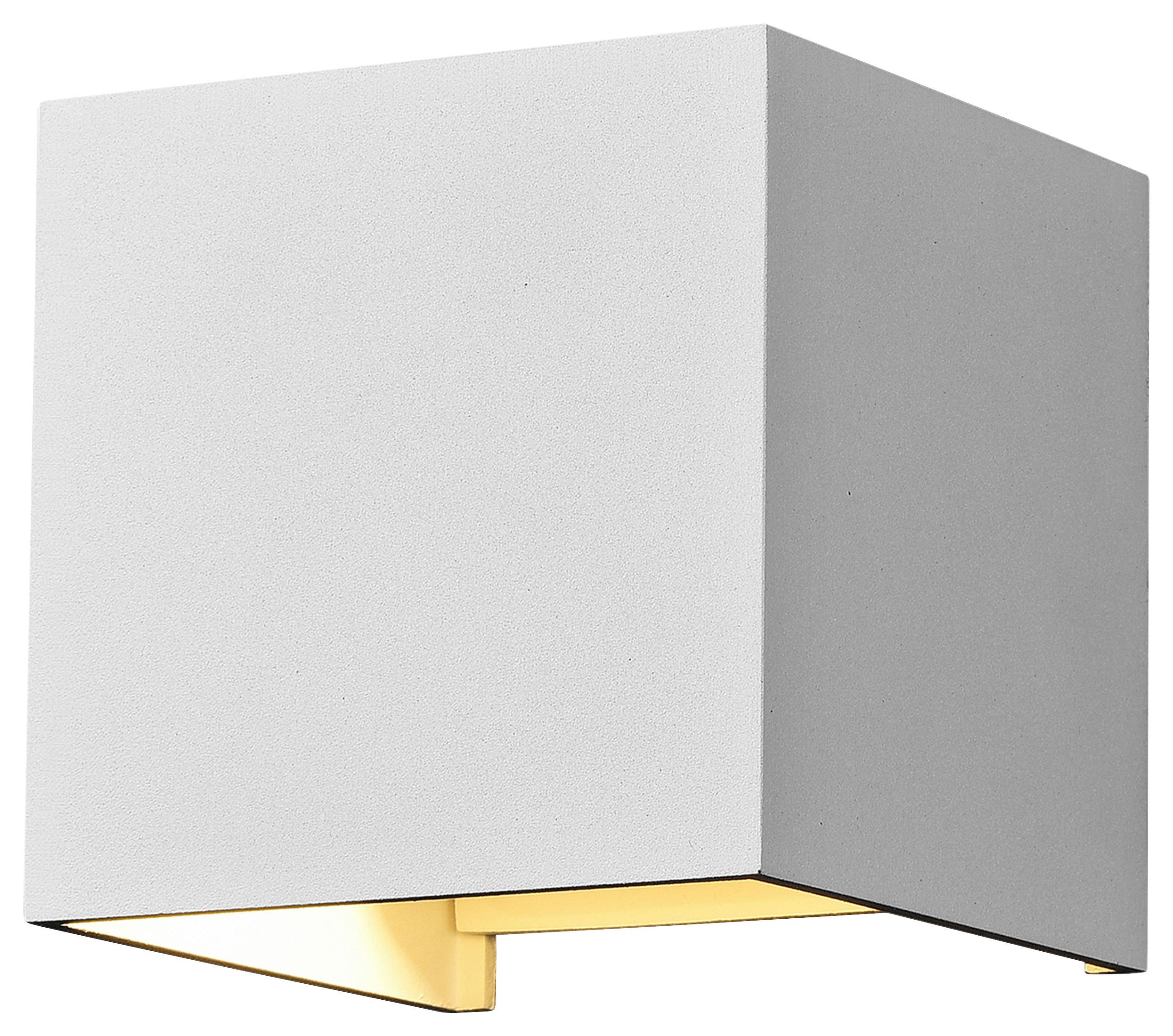 Außenwandleuchte Fulton Weiß max. 6 Watt - Weiß, Trend, Metall (10/10/10cm) - MAYTONI