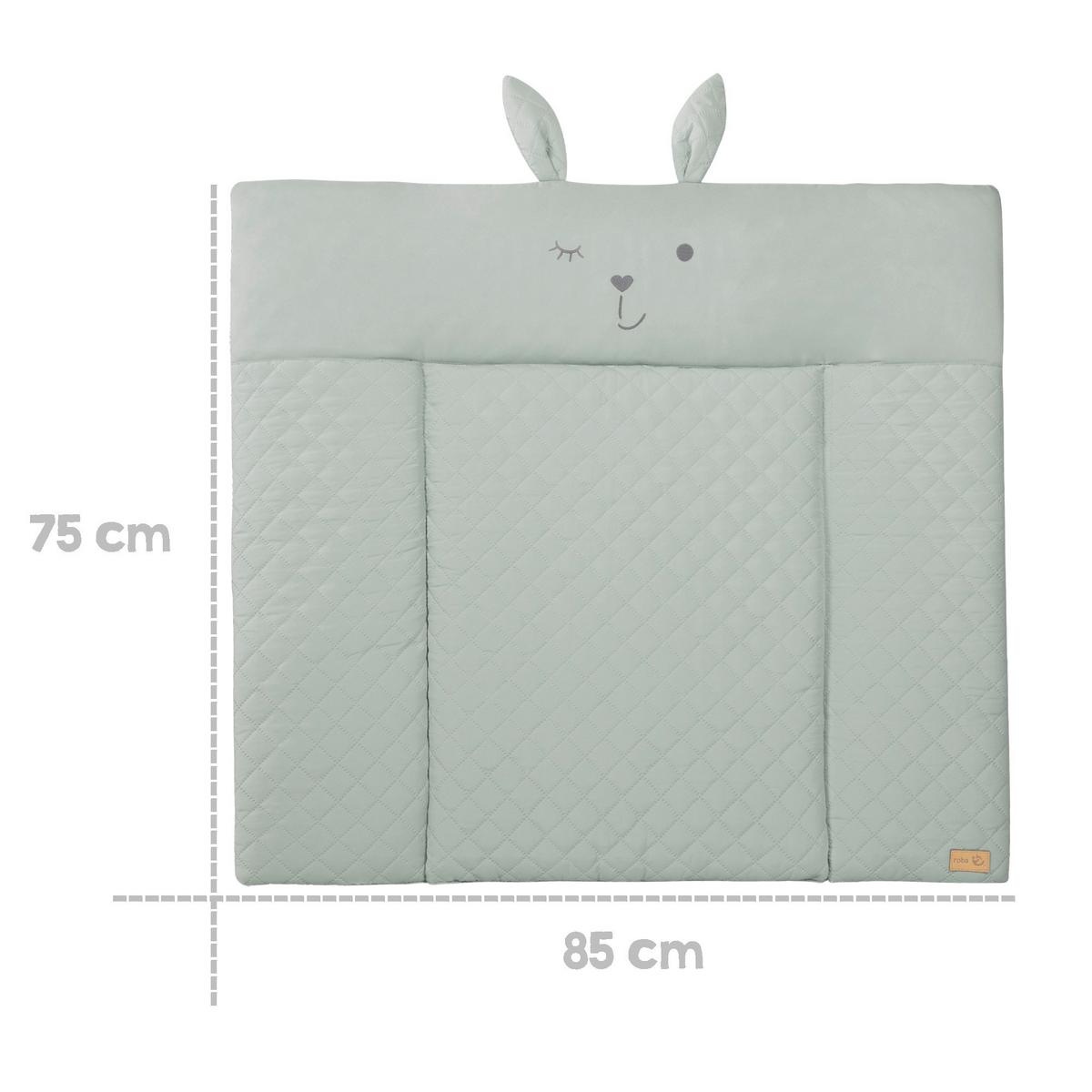 Wickelauflage Frosty Green ca. 85x75cm - Grün, KONVENTIONELL, Textil (85/4/75cm) - Roba