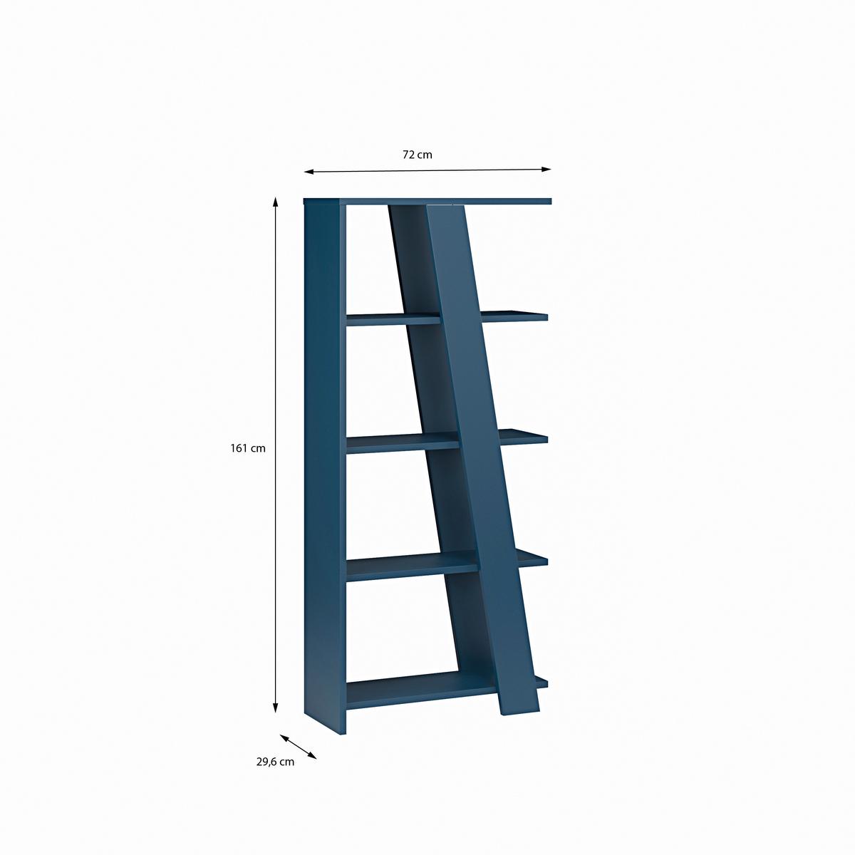 Polica Natta - tamno plava, Moderno, drvni materijal (72/161/29,6cm) - Modern Living